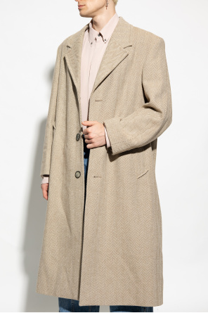 Beige Wool coat Ami Alexandre Mattiussi